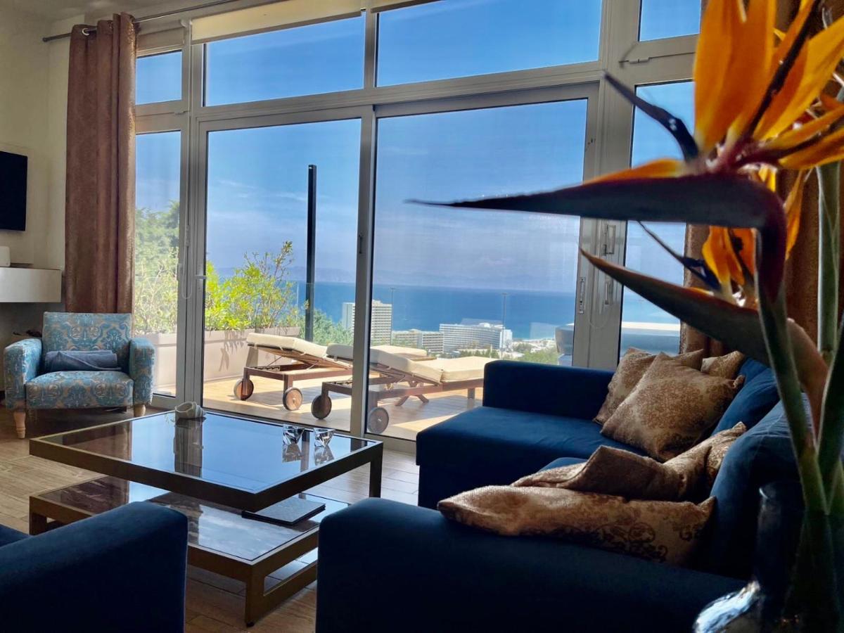Flyviewflatsgold Privatehottub With Seaview Appartement Ixia  Buitenkant foto