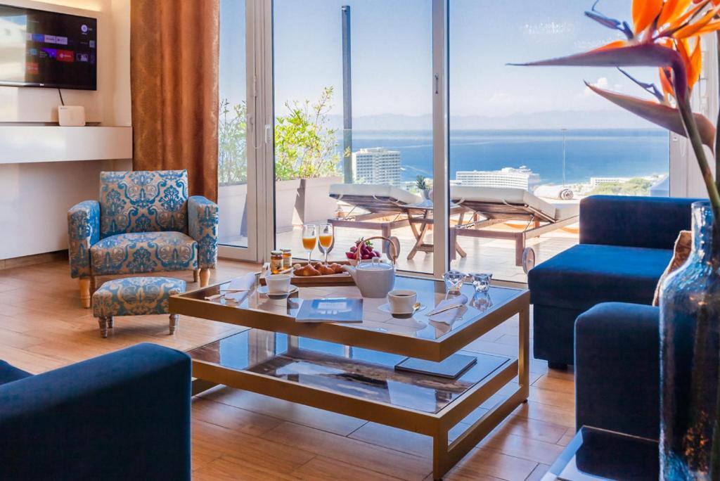 Flyviewflatsgold Privatehottub With Seaview Appartement Ixia  Buitenkant foto