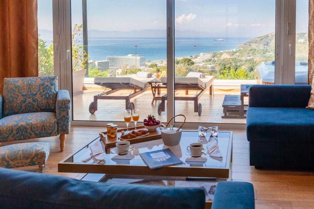 Flyviewflatsgold Privatehottub With Seaview Appartement Ixia  Buitenkant foto