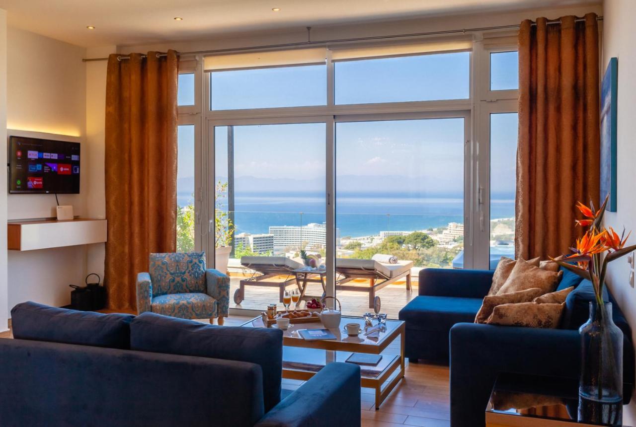 Flyviewflatsgold Privatehottub With Seaview Appartement Ixia  Buitenkant foto