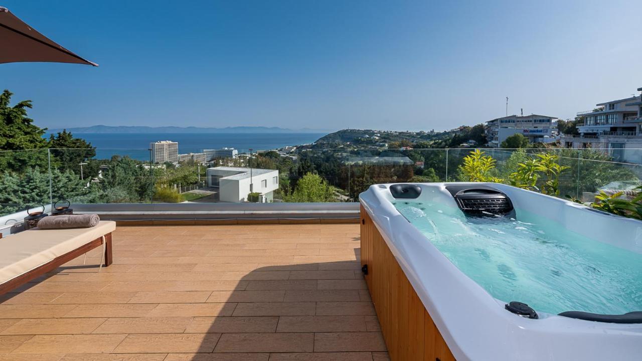 Flyviewflatsgold Privatehottub With Seaview Appartement Ixia  Buitenkant foto